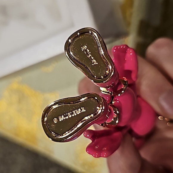 NIB Baublebar Disney X Mickey Mouse Bag Purse Key Charm Barbie Hot Pink - Picture 3 of 5